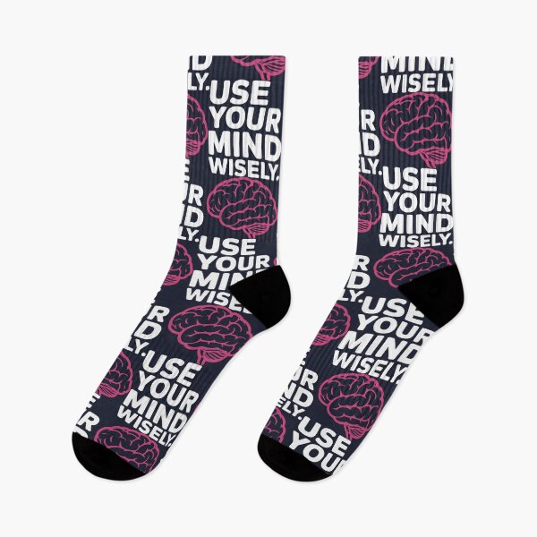 Item preview, Stylized Fuchsia Brain with Mindfulness Message designed and sold by SplashTastic.