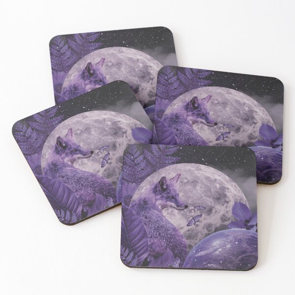Item preview, Purple fox - spirit animal collage designed and sold by mgro-art.