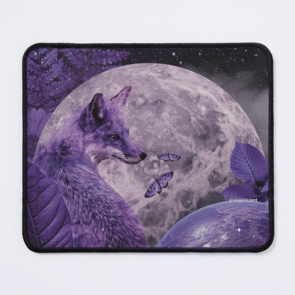 Item preview, Purple fox - spirit animal collage designed and sold by mgro-art.