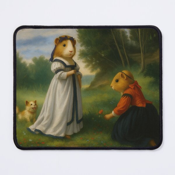 Item preview, Guinea Pigs in a Meadow (After Feuerbach) designed and sold by gandolfwizard.