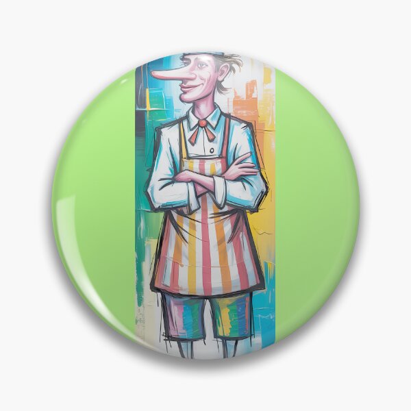 Item preview, Whimsical Chef With Colorful Stripes Art By Merch, Limited Edition designed and sold by KILEYMARGSHOP.