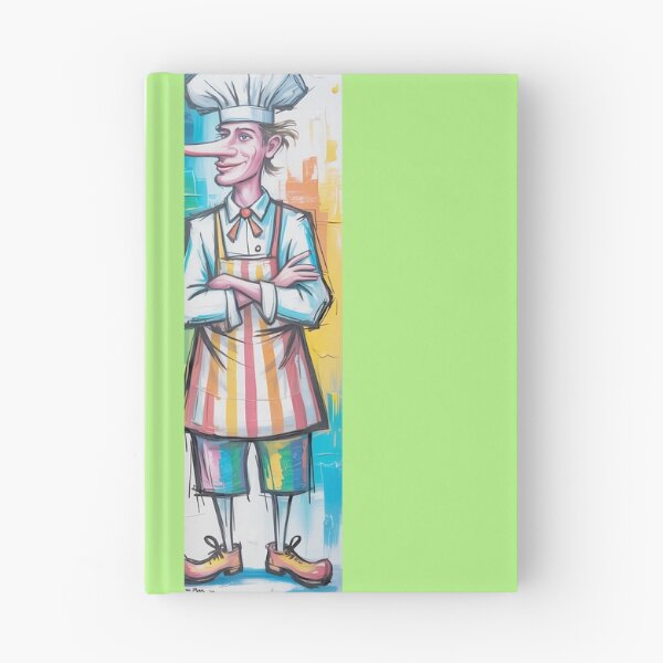 Item preview, Whimsical Chef With Colorful Stripes Art By Merch, Limited Edition designed and sold by KILEYMARGSHOP.