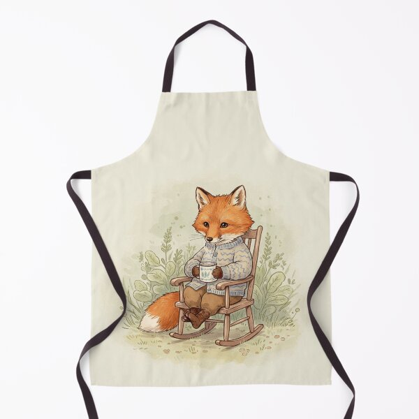 Item preview, Cozy Autumn Fox with Tea – Woodland Relaxation Illustration designed and sold by Pasteltone.