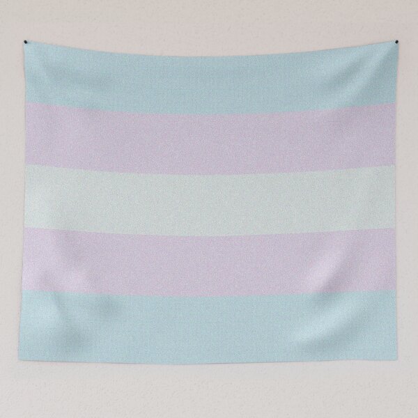Item preview, Trans Flag - Grungy Abstract Pixelated Pointillism Aesthetic designed and sold by WokeBespoke.