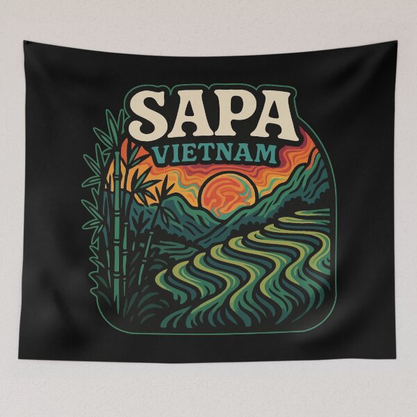 Item preview, Sapa Vietnam Travel designed and sold by TomFrontierArt.
