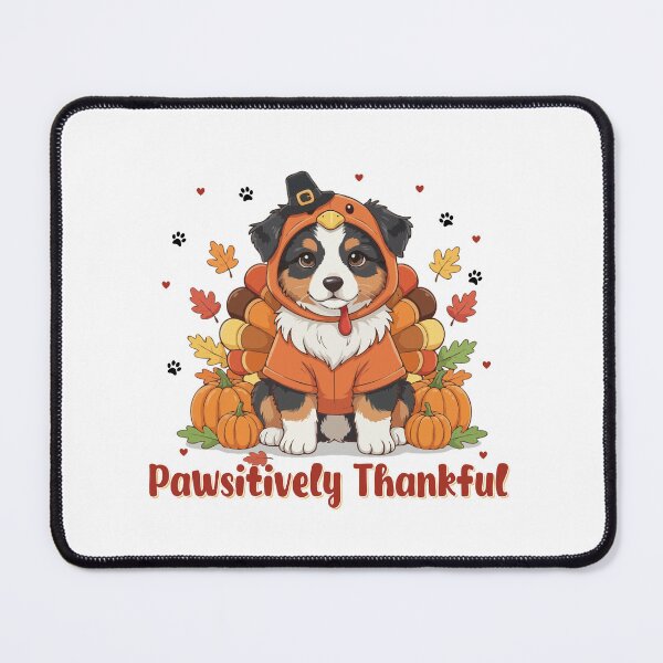 Item preview, Pawsitively Thankful Australian Shepherd Thanksgiving Cute Fall designed and sold by The Real Life Symphony.