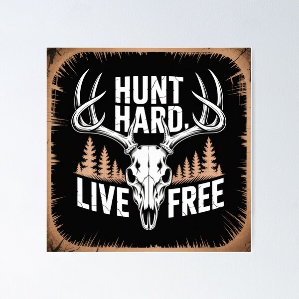 Item preview, Hunt Hard Live Free | T-Shirt designed and sold by NicolasGlowArt.