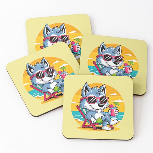 Item preview, Blue Wolf Beach Chill designed and sold by VibrArtco.