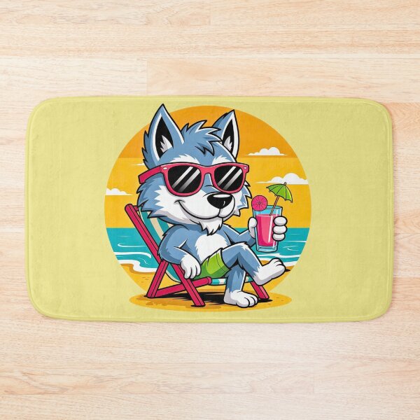 Item preview, Blue Wolf Beach Chill designed and sold by VibrArtco.