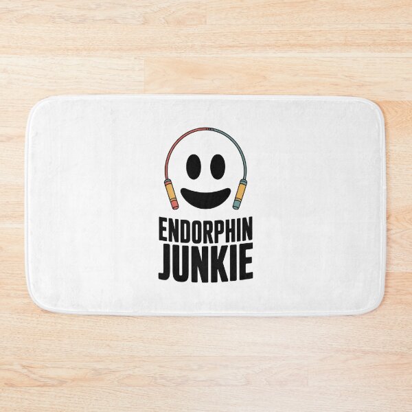 Item preview, Endorphin Junkie – Smiley Face Jump Rope Fitness Cartoon designed and sold by Enea Kelo.