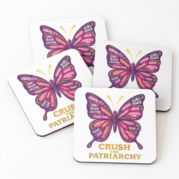 Item preview, Crush the Patriarchy Feminist Butterfly designed and sold by ramith-concept.