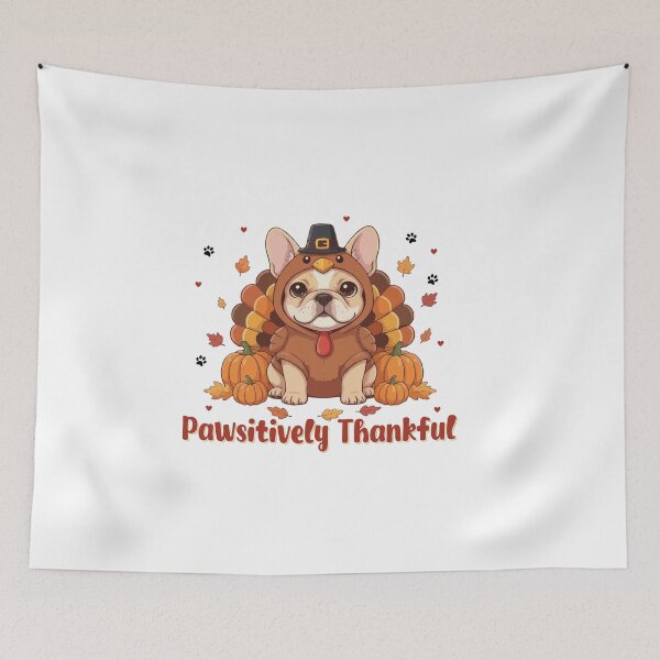 Item preview, Pawsitively Thankful French Bulldog Thanksgiving Cute Fall designed and sold by The Real Life Symphony.