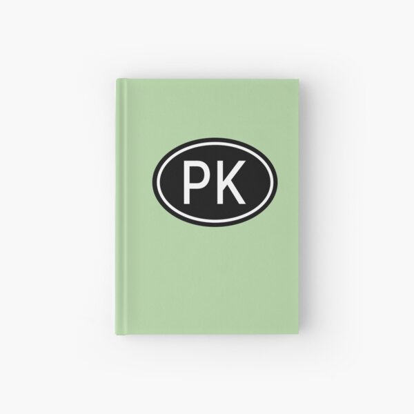 Item preview, PK Initials Monogram Oval White Letters designed and sold by Jeallan Designs.