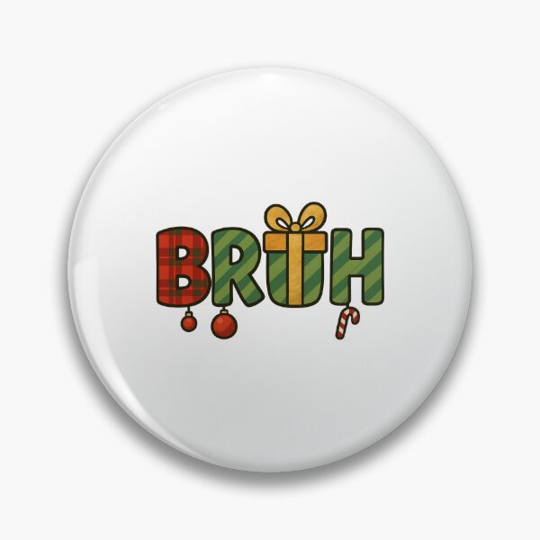 Item preview, Festive BRUH Christmas Gift Box Cartoon Design designed and sold by DailyDrivesct.