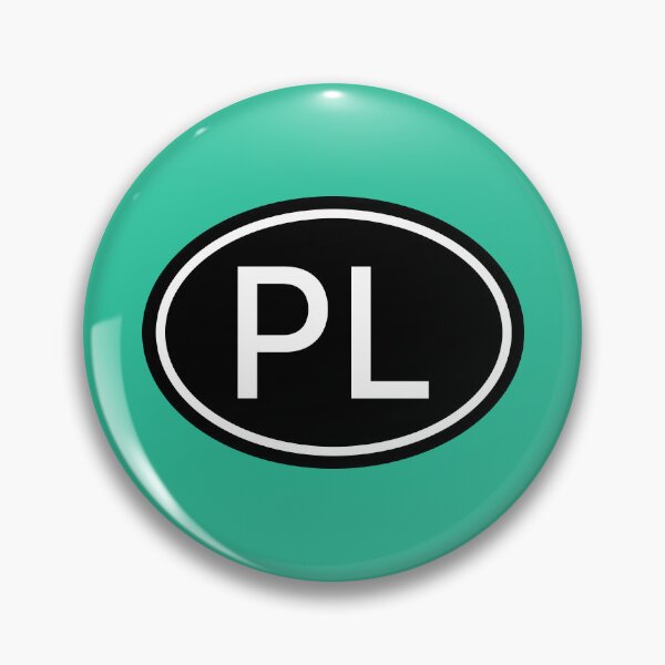 Item preview, PL Initials Monogram Oval White Letters designed and sold by Jeallan Designs.