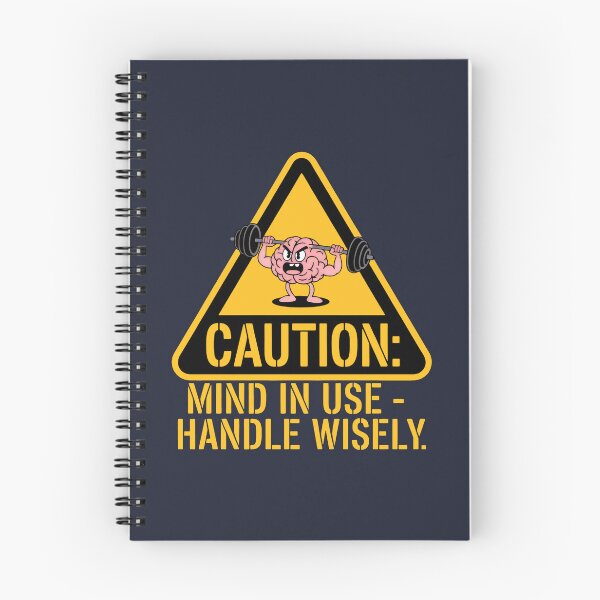 Item preview, Comedic Motivational Brain Lifter Inside Yellow Caution Symbol designed and sold by SplashTastic.