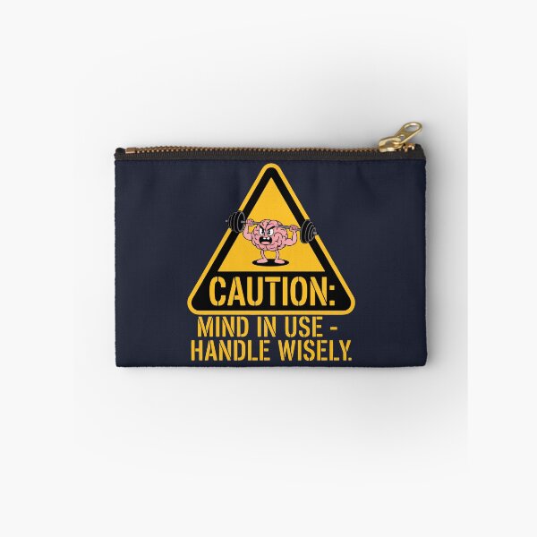 Item preview, Comedic Motivational Brain Lifter Inside Yellow Caution Symbol designed and sold by SplashTastic.