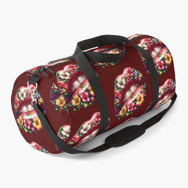 Item preview, Spring Bloom Lips – Glossy Floral Lip Art with Vibrant Flowers designed and sold by Margival.