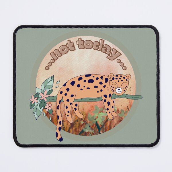 Item preview, Not Today – Sleeping Cheetah on a Tree Branch designed and sold by SimpleUla.