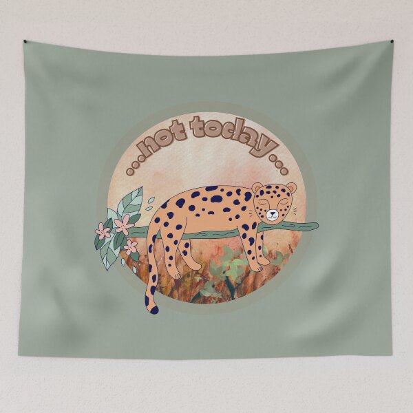 Item preview, Not Today – Sleeping Cheetah on a Tree Branch designed and sold by SimpleUla.