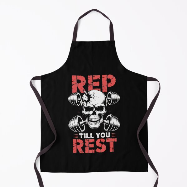 Item preview, Rep Till You Rest – Hardcore Skull Gym Motivation designed and sold by Enea Kelo.