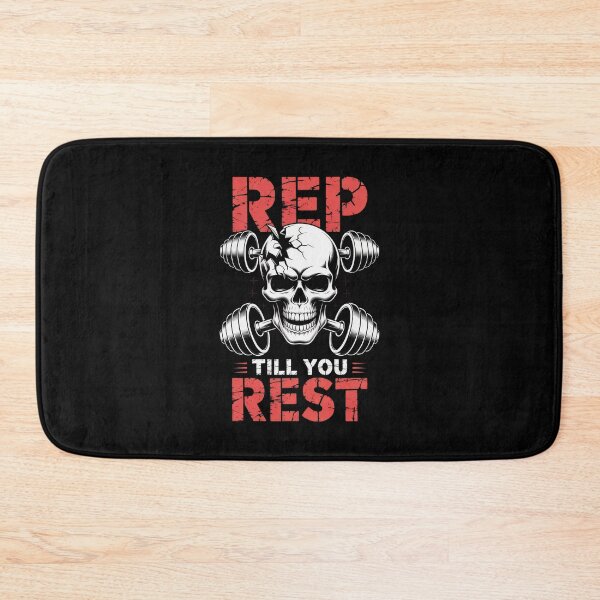 Item preview, Rep Till You Rest – Hardcore Skull Gym Motivation designed and sold by Enea Kelo.