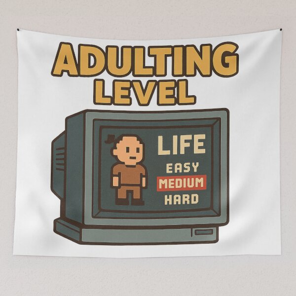 Item preview, Adulting Level – Life Game designed and sold by Boldolka.