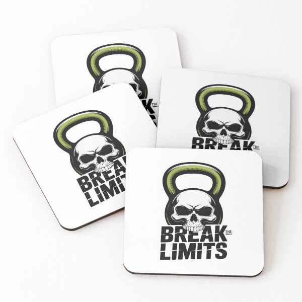 Item preview, Break the Limits – Skull Kettlebell Grunge Gym Art designed and sold by Enea Kelo.