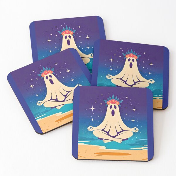 Item preview, Meditating Ghost on Beach designed and sold by VibrArtco.