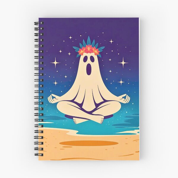 Item preview, Meditating Ghost on Beach designed and sold by VibrArtco.
