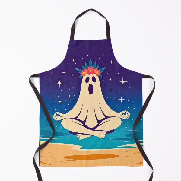 Item preview, Meditating Ghost on Beach designed and sold by VibrArtco.