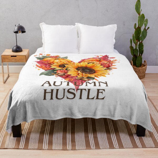 Item preview, Autumn Hustle Heart with Pumpkins and Sunflowers designed and sold by Anastasiia Yurevych.