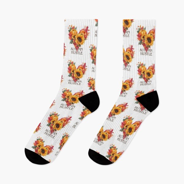 Item preview, Autumn Hustle Heart with Pumpkins and Sunflowers designed and sold by Anastasiia Yurevych.