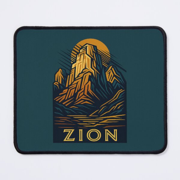 Item preview, Zion Sunburst — Art Deco Canyon Monolith designed and sold by NoctaHike.
