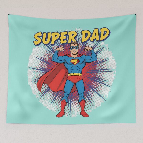 Item preview, Super Dad Comic Hero T-Shirt – Bold Retro Design designed and sold by Nuvra Clothing.