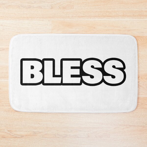 Item preview, Bless in Bold Outline Typography designed and sold by Memes N Lore .