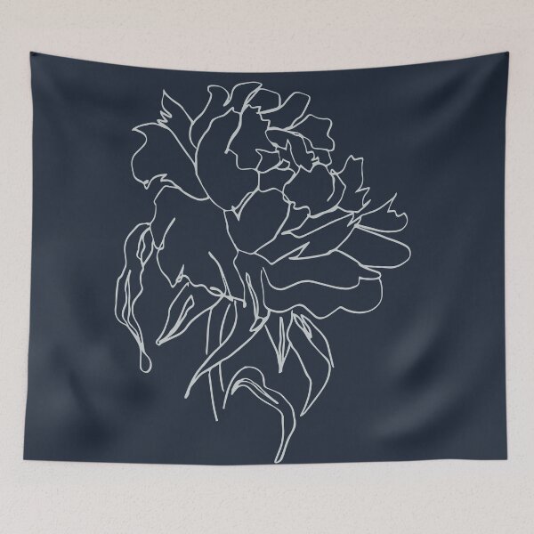 Item preview, Peony - Inverse Blue - Modern Essence designed and sold by averyhopestudio.