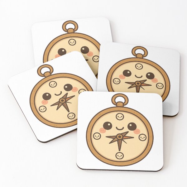 Item preview, Adorable Kawaii Compass with Smiley Faces designed and sold by Castiora.