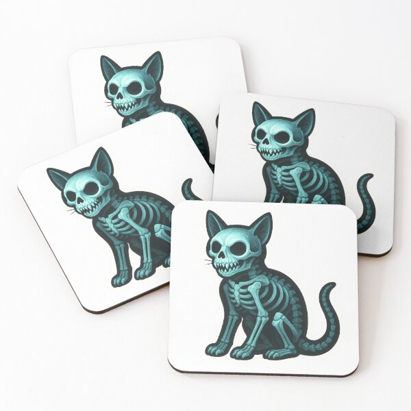 Item preview, Spooky Halloween Cat Scan Vet Tech Funny Kitty Xray Sticker designed and sold by Your Therapist's Art.