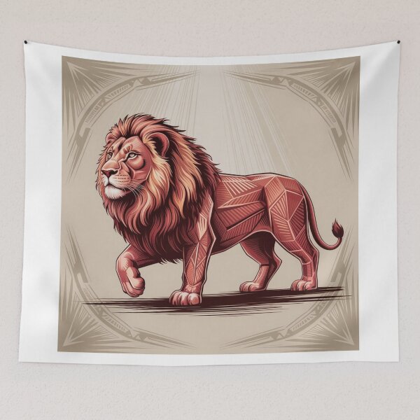 Item preview, Tribal Lion of the Noble Spirit designed and sold by bsbd-action.