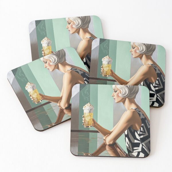 Item preview, The Gin Fizz - Original Art Deco Artwork designed and sold by elektronen.