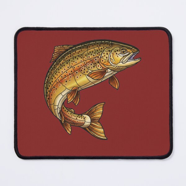 Item preview, Stained Glass Brown Trout designed and sold by Too Kool Designing .