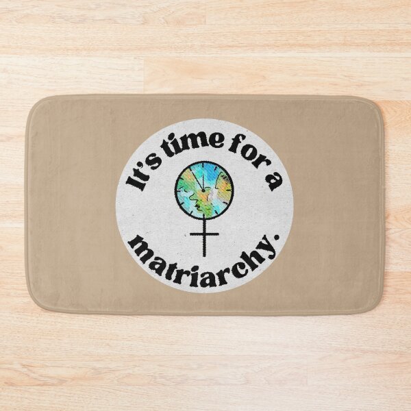 Item preview, It’s Time for a Matriarchy | Feminist Clock Symbol Print designed and sold by Parasocialite.