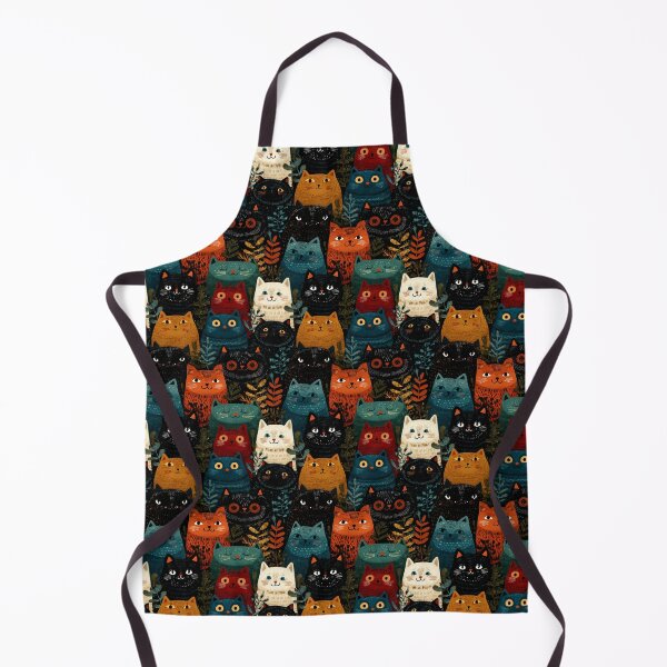 Item preview, Kitties Folk — illustrated design designed and sold by caropezpatterns.