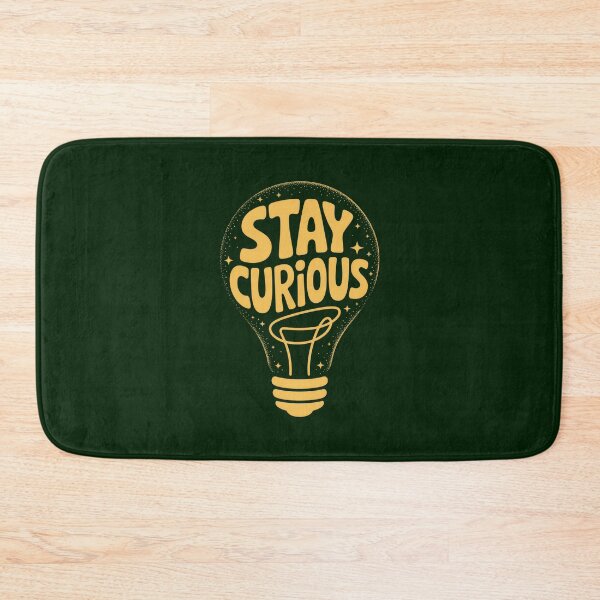 Item preview, Stay Curious – Lightbulb Creativity Motivation Design designed and sold by Enea Kelo.
