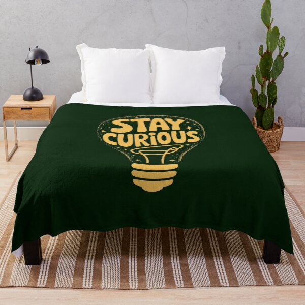 Item preview, Stay Curious – Lightbulb Creativity Motivation Design designed and sold by Enea Kelo.