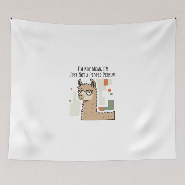 Item preview, Grumpy Llama: Not Mean Not A People Person designed and sold by LaElee.