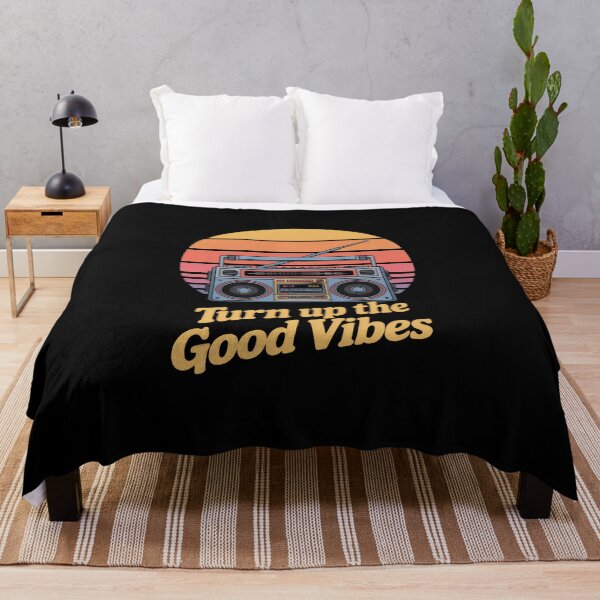 Item preview, Turn Up the Good Vibes – Retro Boom Box Summer Music Graphic designed and sold by Enea Kelo.