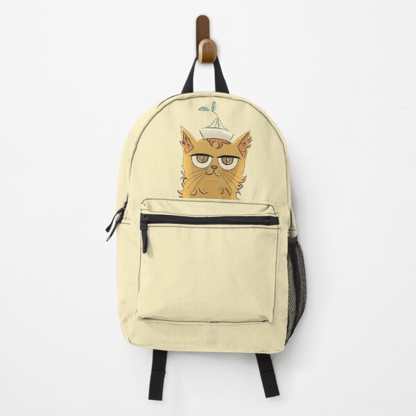 Item preview, mischievous cat with a paper hat  designed and sold by mycue-te-leaves.