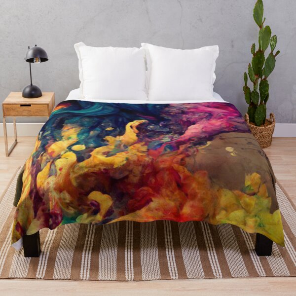 Item preview, Aurora Burst – Multicolor Abstract Digital Painting designed and sold by Hentoy Arts.